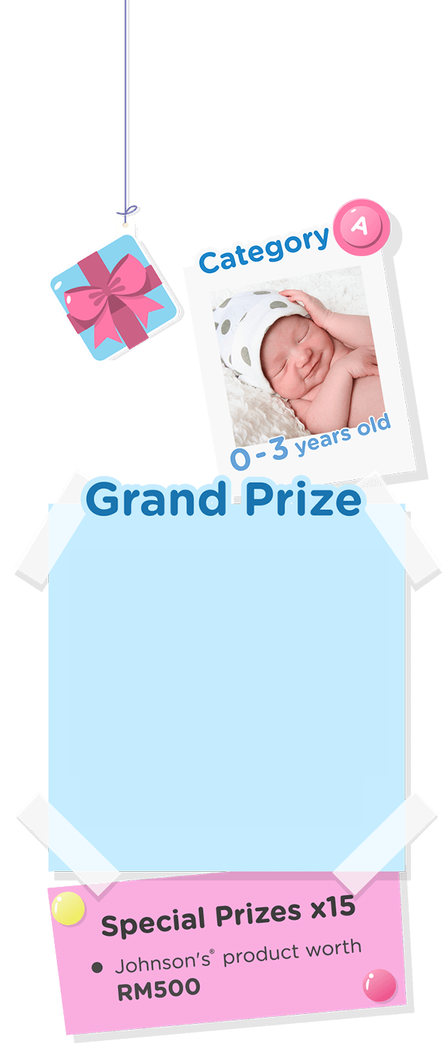 Grand Prize Special Prizes x15 Johnson's  product worth RM500 